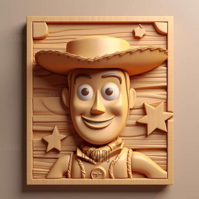 Toy Story 3 4 stl model for CNC